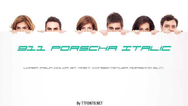 911 Porscha Italic example